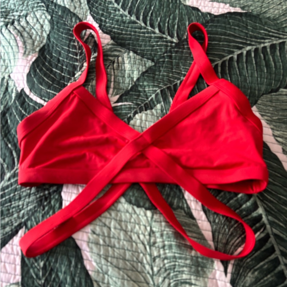 Kendall and Kylie red bikini top SZ m